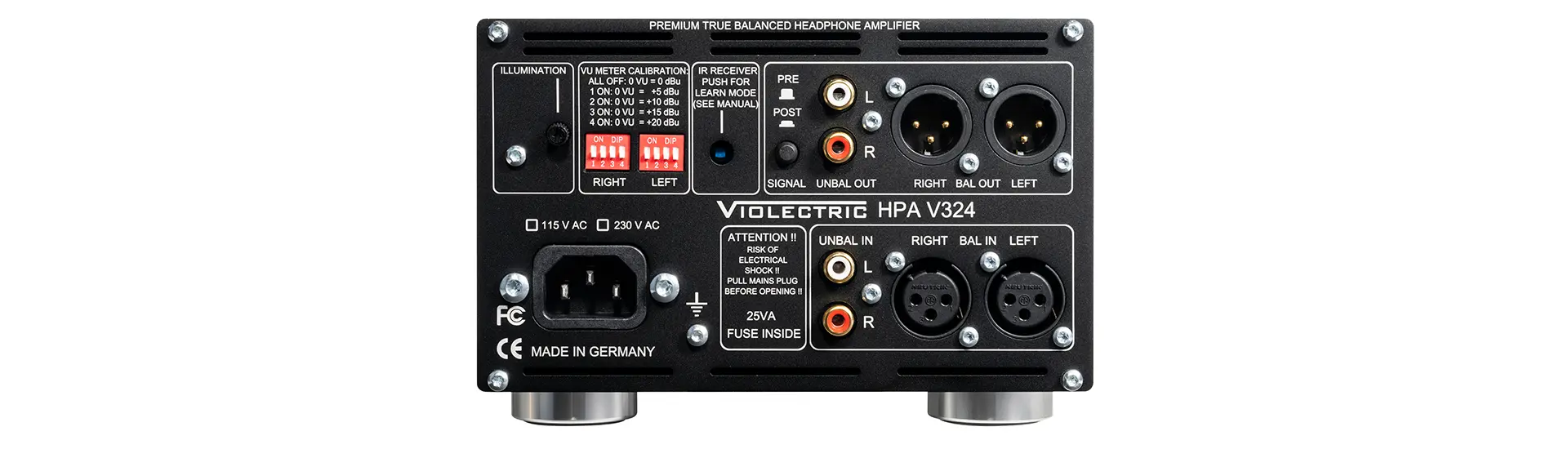 Anschlüsse Violectric HPA V324