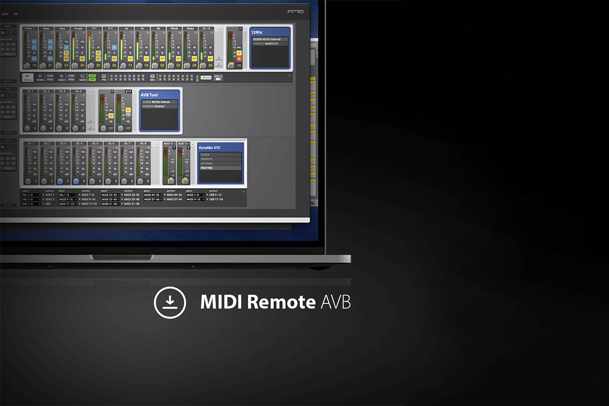MIDI Remote AVB für Mac &amp; Windows